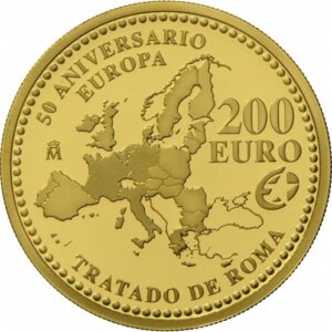 Moneda de 13,50gr Oro 200 EUROS 50º Aniversario Europa
