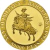 Moneda de Oro 80.000 pesetas Olimpiadas Barcelona 1990