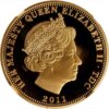 Moneda de oro 16 Gramos 2 soberanos Conmemoración Catherine y William Año 2011 INGLATERRA