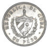 Moneda 26.72 Gramos Plata 1 Peso Republica de Cuba Varios Años
