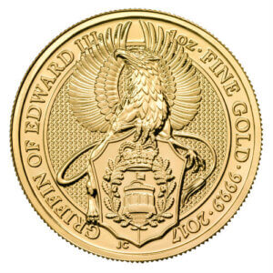 Moneda de Oro Griffin Of Edward 1 Onza - 31.13 gramos Año 2017