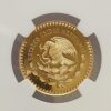 Moneda de Oro 8.64 gramos 250 Pesos Mexico Copa Mundial FIFA 1986 CERTIFICADO NGC