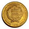 Moneda de 23.4 gramos Oro 1 Sol de PERU Año 1976