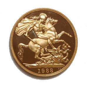Moneda de 15.98 g Oro Soberano 1988