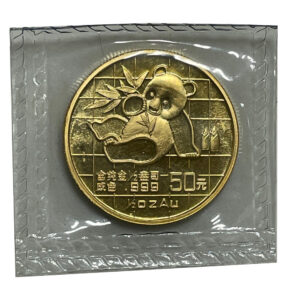 Moneda 15.55 g de oro Panda Chino 1989