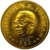 Moneda oro William V. S. Tubman Liberia 16,78gr 20 dólares 1964