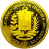 Moneda oro 10.000 bolívares Libertador Simón Bolívar 1 onza 31.10gr LEI 900 1987