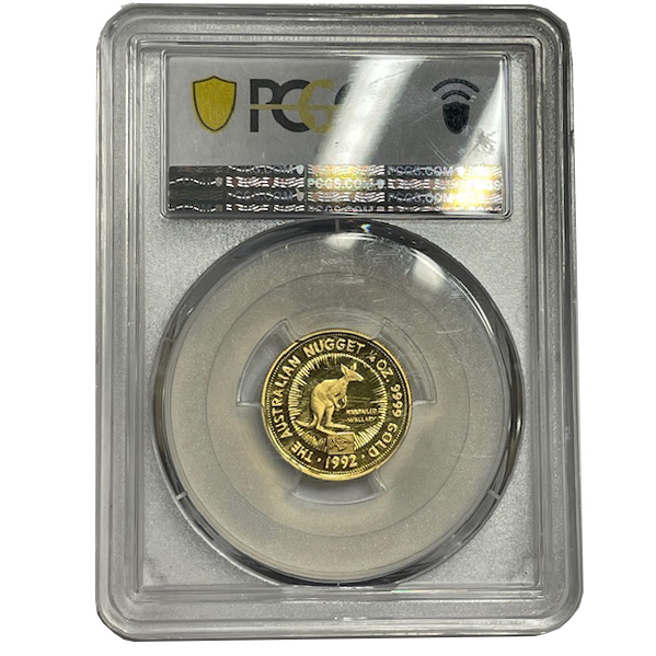 Moneda de oro 1/4 Onza Canguro /25 Dolares. / NUGGET / PCGS