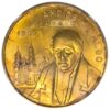 Medalla de oro 16.6gr 900 Rep. México 200 Aniversario del nacimiento de Hidalgo 1953 Certificado NGC