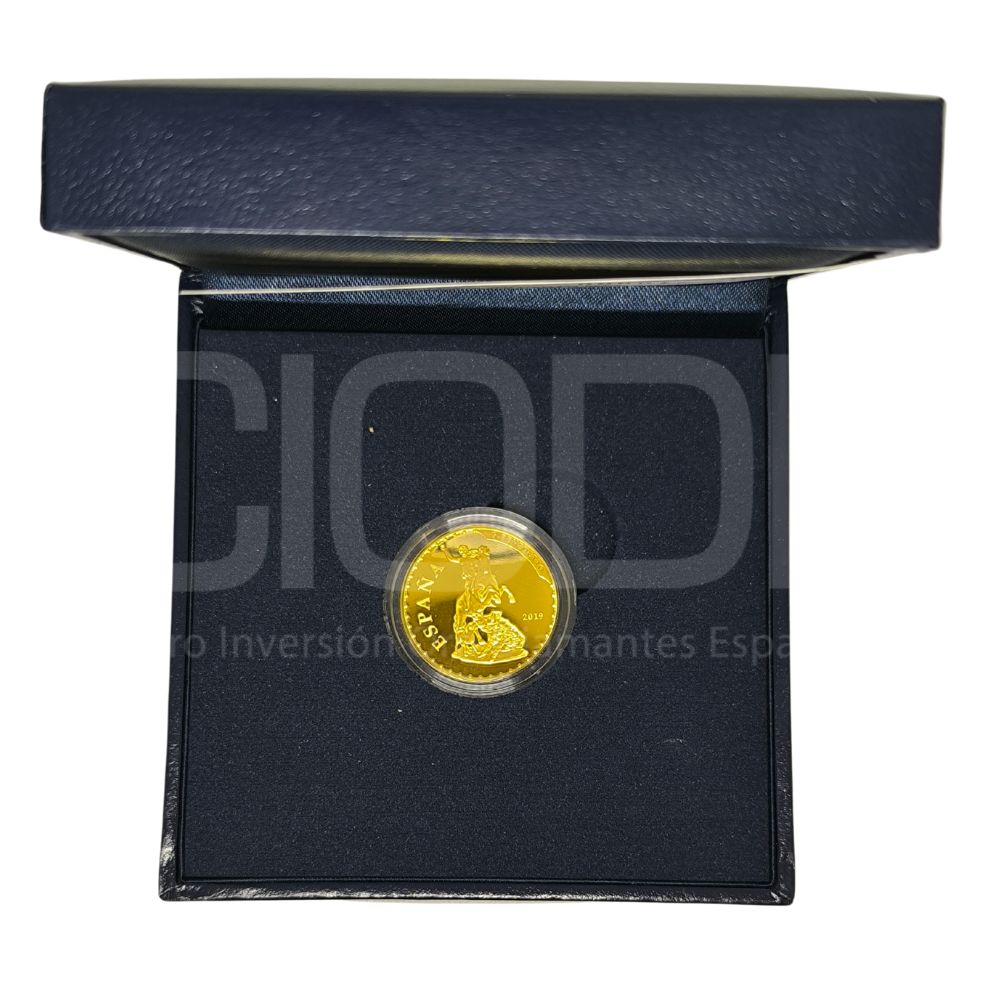 Moneda de oro 6,75gr 999 España 2019 100 euros Bicentenario del Museo del Prado "G. Benedetto" - Imagen 4