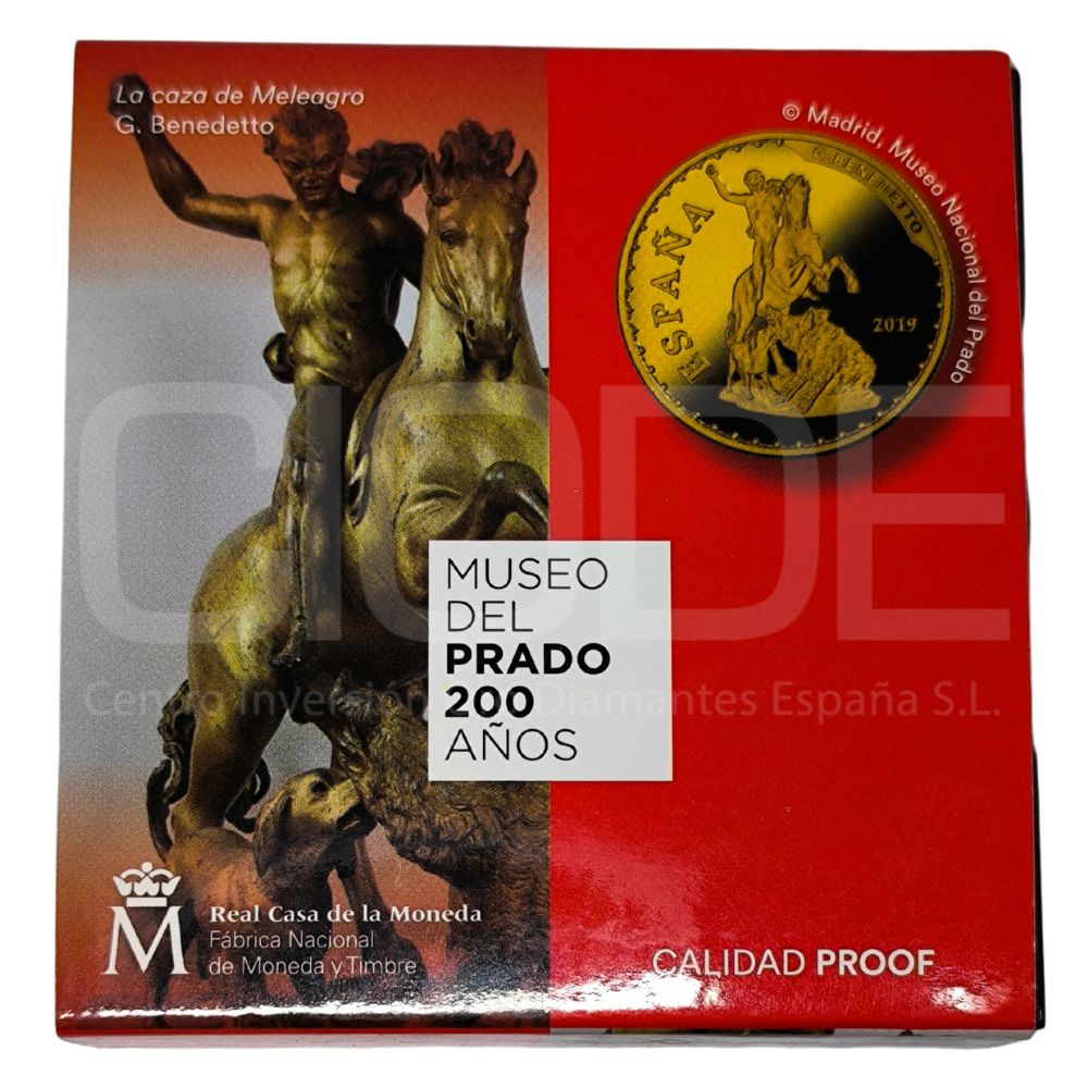 Moneda de oro 6,75gr 999 España 2019 100 euros Bicentenario del Museo del Prado "G. Benedetto" - Imagen 6