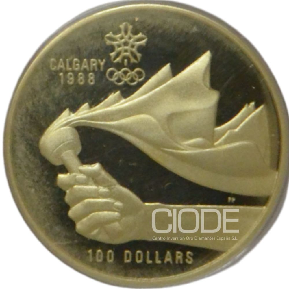 CAN 13G 1987 OLY 100USD