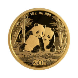 Moneda Oro Panda Chino 200 Yuanes 15 gramos de oro 2026